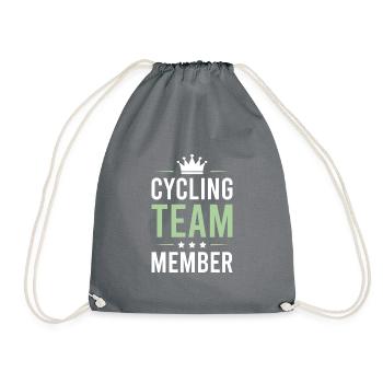 Cycling Team - Drawstring Bag - grey - Front