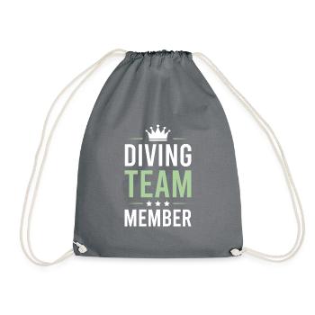 Diving Team - Drawstring Bag - grey - Front