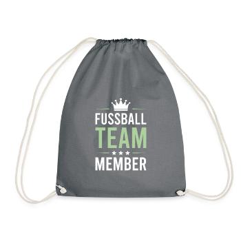 Fussball Team - Turnbeutel - Grau - Vorne