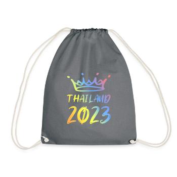 Thailand 2023 - Drawstring Bag - grey - Front