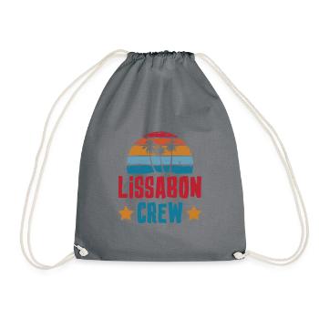 Lisbon Crew - Drawstring Bag - grey - Front