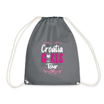 Tournée des filles en Croatie - Sac de sport léger - gris - Devant