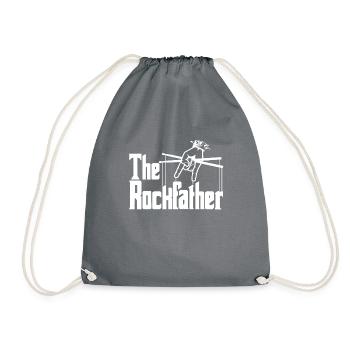 Le design Rockfather pour le vrai Rock Dad - Sac de sport léger - gris - Devant