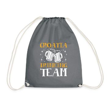 Croatie Équipe de buveurs - Sac de sport léger - gris - Devant