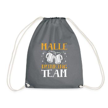 Malle Drinking Team - Drawstring Bag - grey - Front
