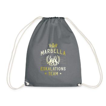Marbella Escalation - Drawstring Bag - grey - Front