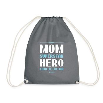 Maman Maman en édition limitée disant maman - Sac de sport léger - gris - Devant