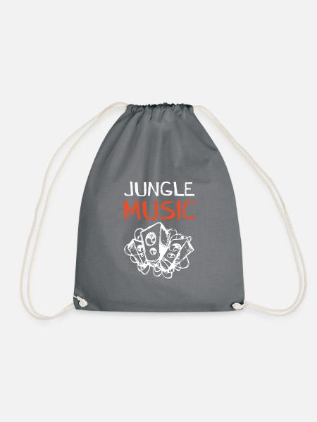 jungle musik - Turnbeutel - Grau