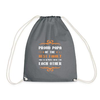 Fier papa disant papa de la famille - Sac de sport léger - gris - Devant