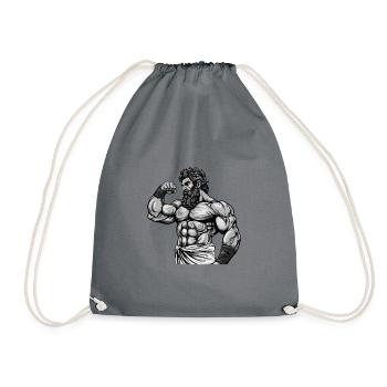 Bodybuilder Muscles Workout Gym - Sac de sport léger - gris - Devant