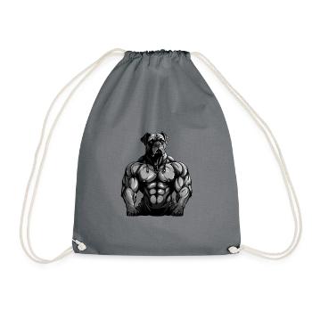 Gymnase d’entraînement des muscles du chien - Sac de sport léger - gris - Devant