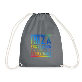 Ibiza Eskalation - Turnbeutel - Grau - Vorne