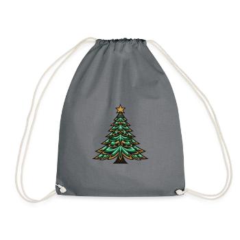 Arbre de Noël Noël - Sac de sport léger - gris - Devant
