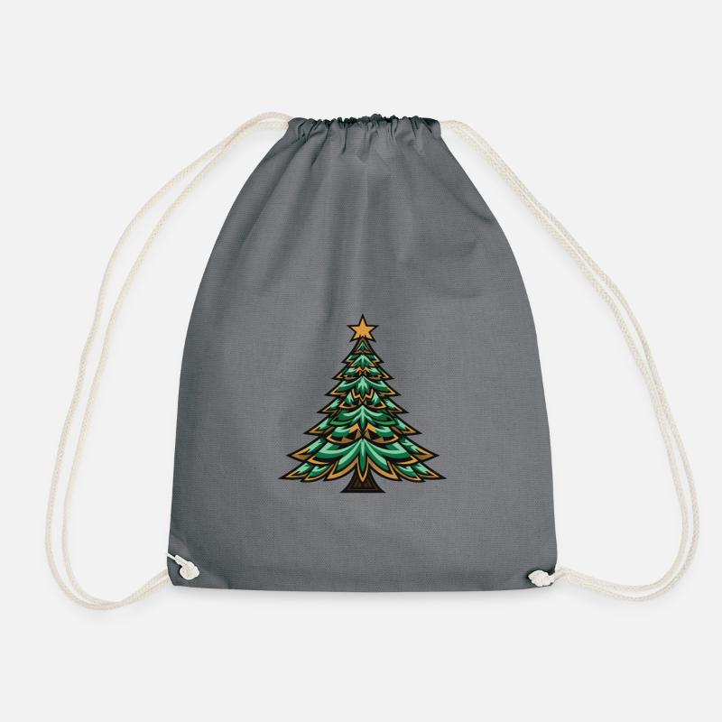 Weihnachtsbaum Weihnachten - Turnbeutel - Grau