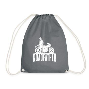 The Roadfather Design: Ultimate Gift for - Drawstring Bag - grey - Front