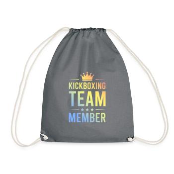 Kickboxing Team Colorful - Drawstring Bag - grey - Front
