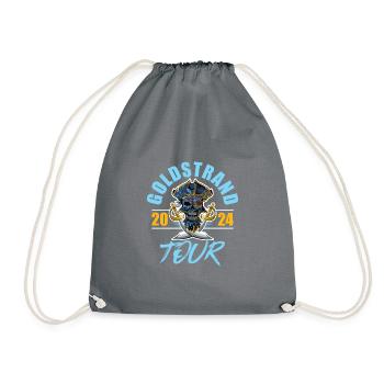 Golden Sands 2024 Skeleton - Drawstring Bag - grey - Front