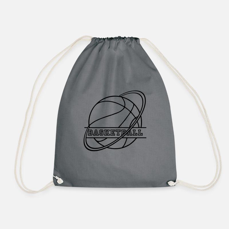 basketball - Turnbeutel - Grau