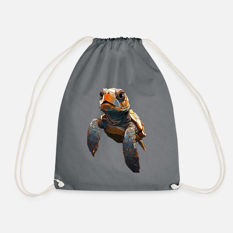 Sea Turtle - Turnbeutel - Grau