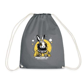 Space Bunny - Turnbeutel - Grau - Vorne