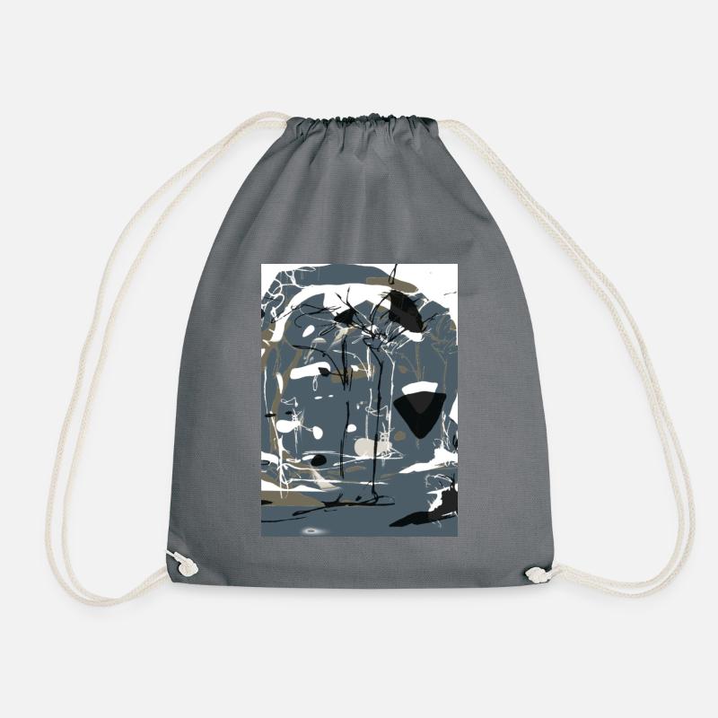 Collection Sketch Art Magic Forest 2 - Drawstring Bag - grey