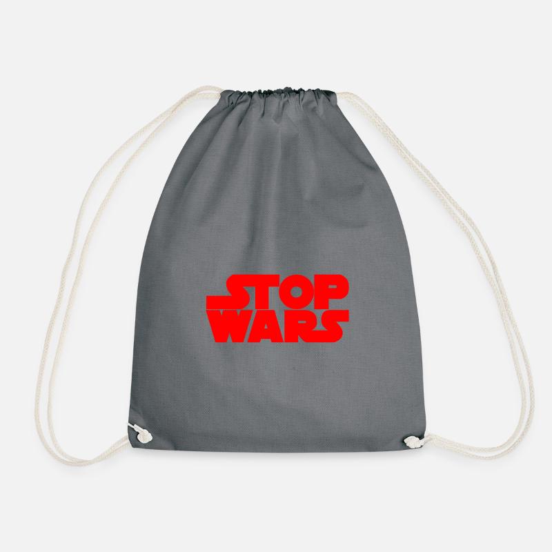 STOP WARS - Turnbeutel - Grau
