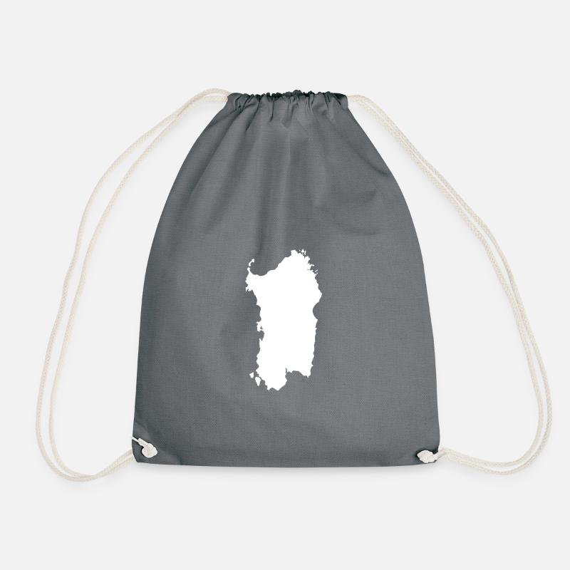 Sardinia Sardegna Italy Holidays Island Emigration - Drawstring Bag - grey