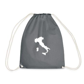 Bottes italie italie vacances plage mer pizza - Sac de sport léger - gris - Devant