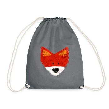FUCHS, fox - Turnbeutel - Grau - Vorne