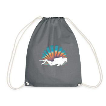 Plongeurs plonger Diver diving - Sac de sport léger - gris - Devant