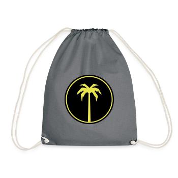 icône de la paume - Sac de sport léger - gris - Devant