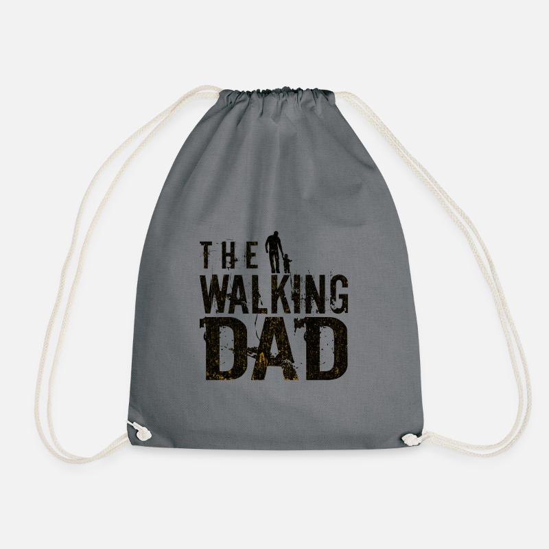 The Walking Dad - Drawstring Bag - grey