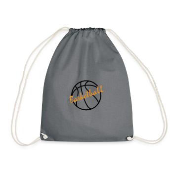 Basketball - Drawstring Bag - grey - Front