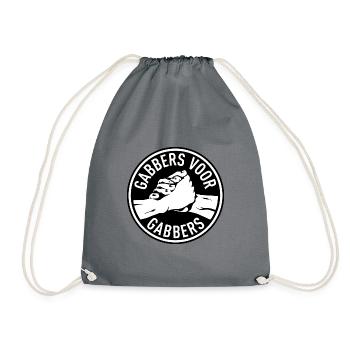 Gabbers voor Gabbers / Gabbers for Gabbers / Gabber - Drawstring Bag - grey - Front