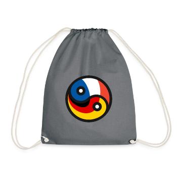 German-French friendship - Drawstring Bag - grey - Front
