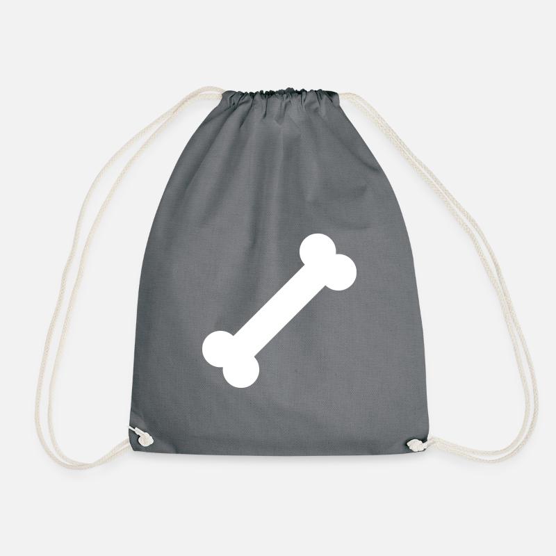 Hundeknochen Knochen - Turnbeutel - Grau