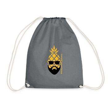 Pineapple Fan - Drawstring Bag - grey - Front