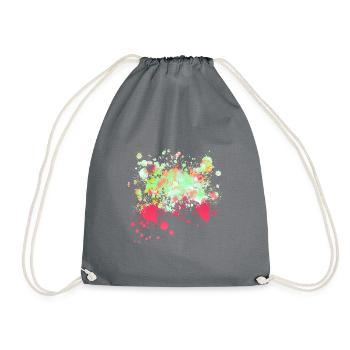 Color splash color gradient tgpi - Drawstring Bag - grey - Front
