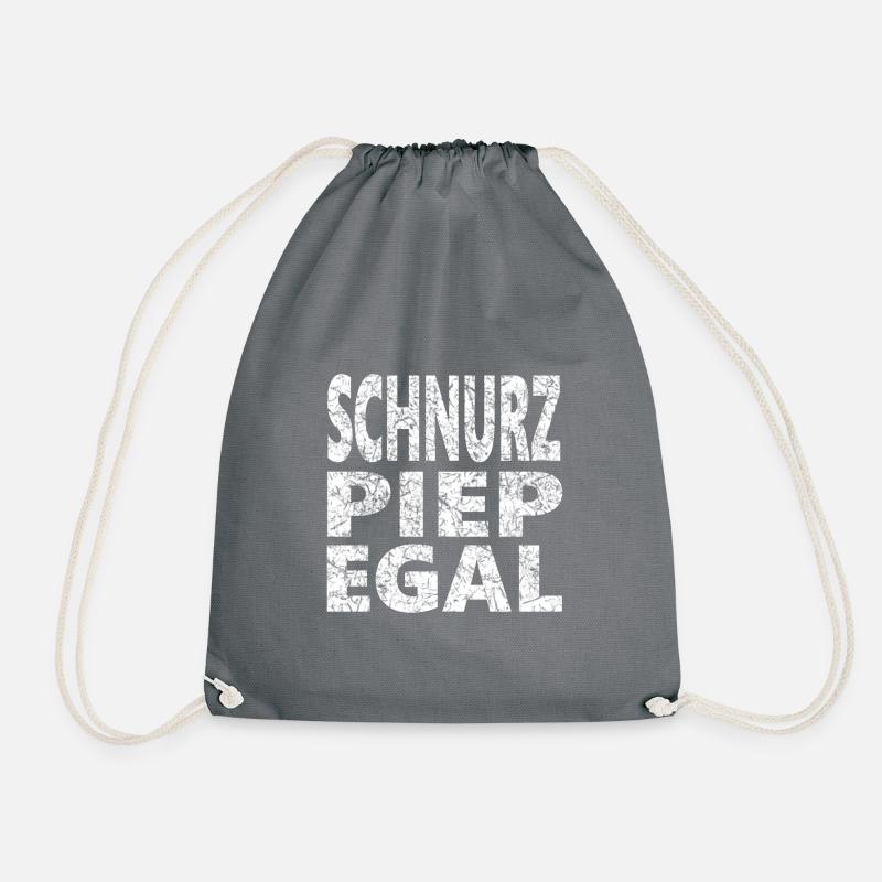 SCHNURZ PIEP EGAL - Turnbeutel - Grau