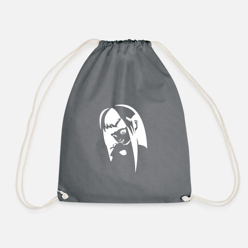 Fille manga - Sac de sport léger - gris