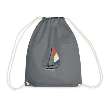bateau à voile - Sac de sport léger - gris - Devant