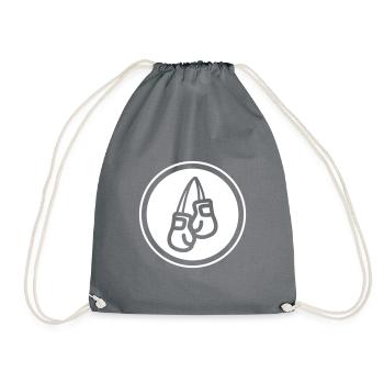 Symbole des gants de boxe - Sac de sport léger - gris - Devant