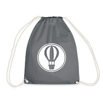 Icône de montgolfière - Sac de sport léger - gris - Devant