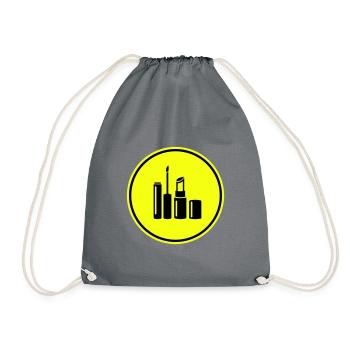 Make Up Cosmetics Icon - Drawstring Bag - grey - Front
