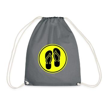 Flip-flops icon - Drawstring Bag - grey - Front