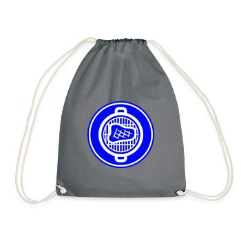 Steak de viande - Sac de sport léger - gris - Devant