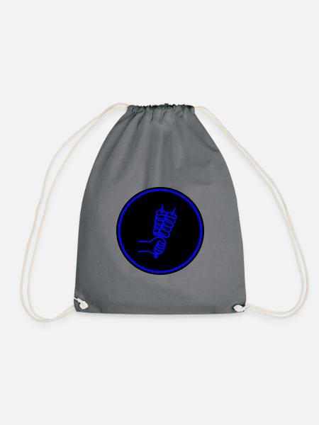 Spieß grill Icon - Turnbeutel - Grau