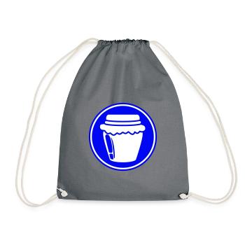 Honey symbol beekeeper - Drawstring Bag - grey - Front