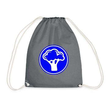 Légumes au brocoli - Sac de sport léger - gris - Devant