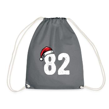 82 Nombre Noël - Sac de sport léger - gris - Devant